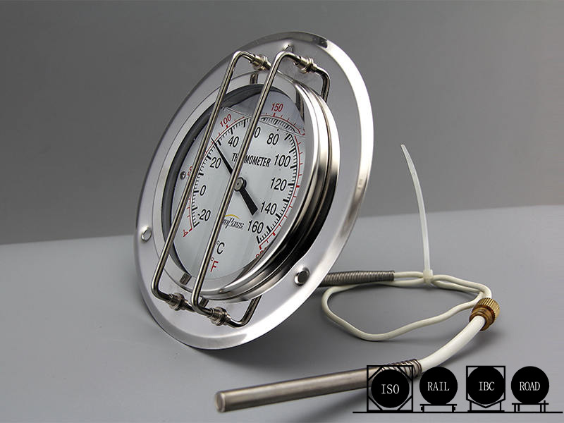 Anti-botsing capillaire thermometer met centrale montage